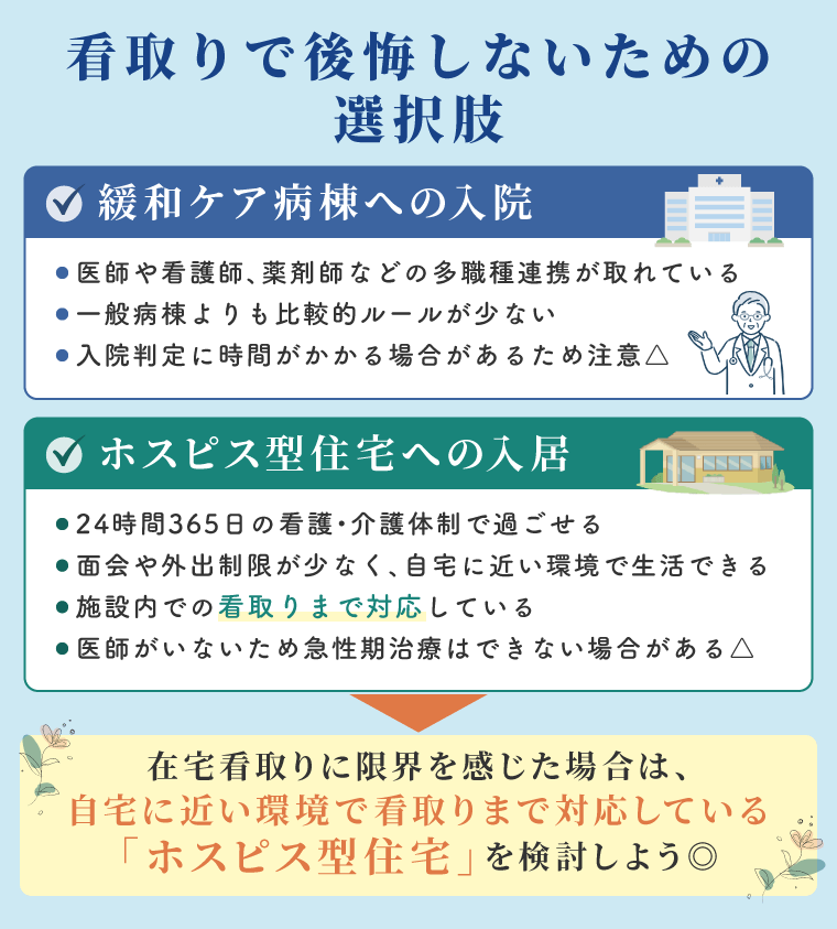 看取りで後悔しないための選択肢