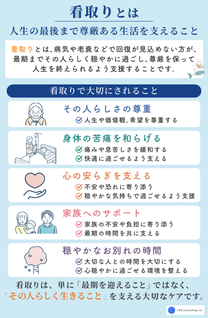 看取りとは｜人生の最後まで尊厳ある生活を支えること